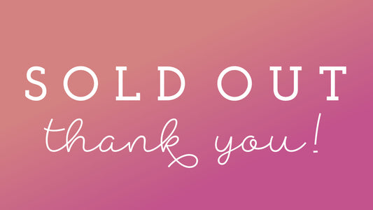 Preorder #2 Sold Out - THANK YOU!